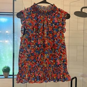 JCrew floral blouse